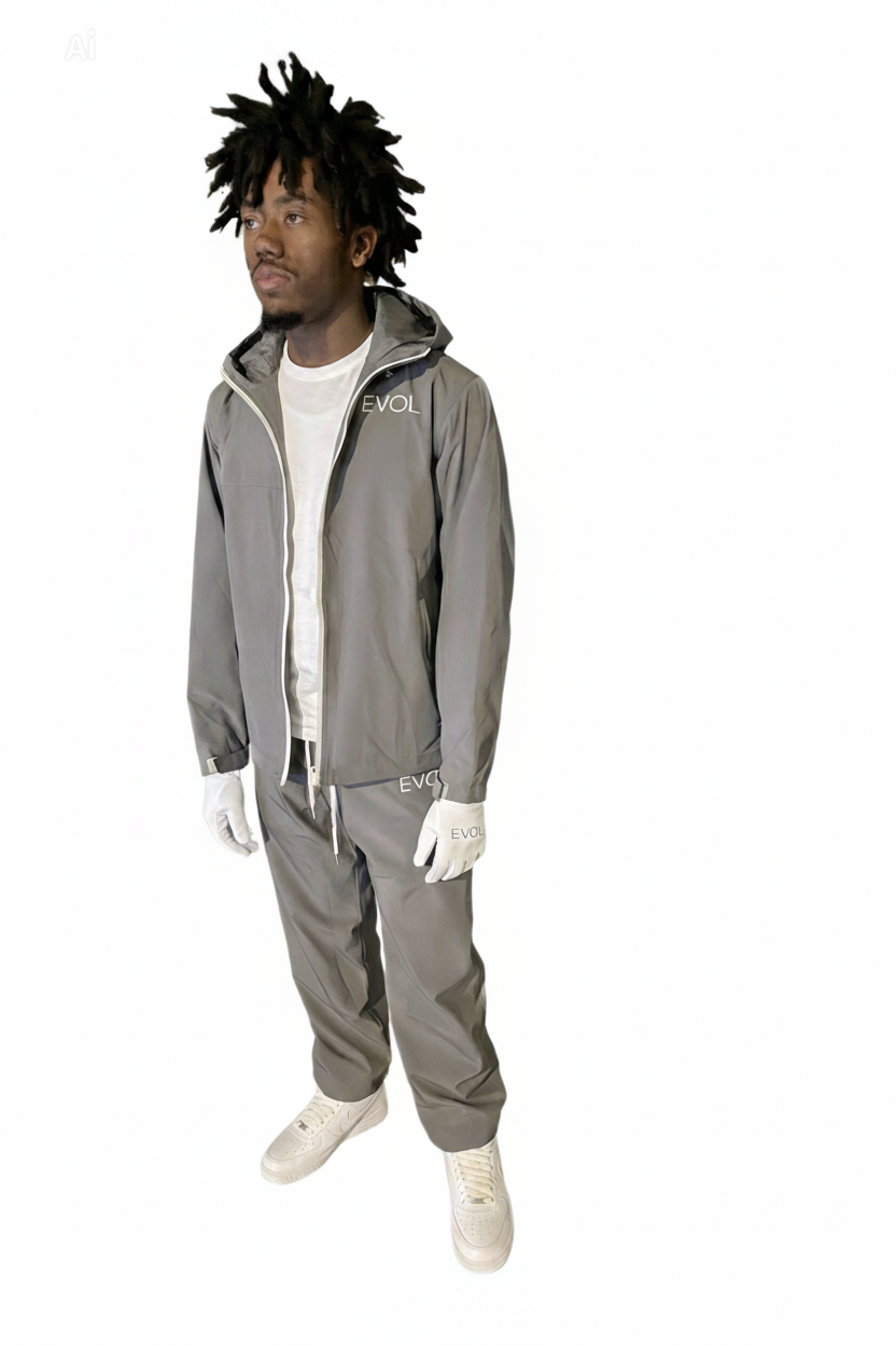 Grey EVOL Windbreaker Set - No BG
